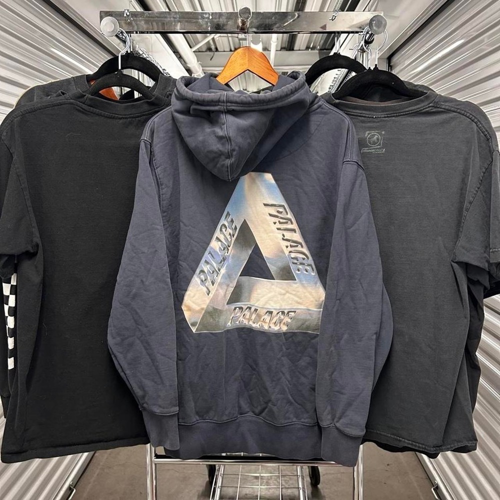 Sick Vintage 2000's Navy Blue Palace Skateboards Streetwear Essential Hoodie